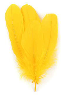Gold Palette Goose Feathers - 1/4 lb