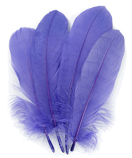 Lavender Palette Goose Feathers - 1/4 lb