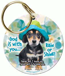 Rain or Shine Puppy Key Chains