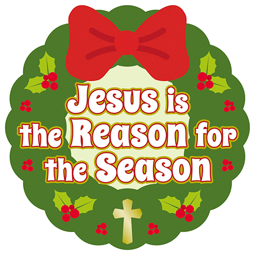 Jesus is the Reason Wreath Magnet