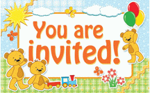 Your Invited Teddy Bears Postcard