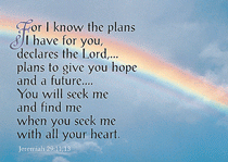 For I Know the Plans I Have for You Postcard