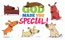 God Made You Special Postcard