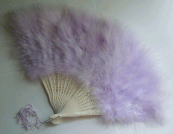 Lilac Turkey Marabou Feather Fan ON SALE - ONLY 1 LEFT