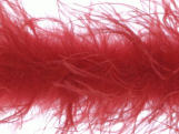 Ostrich Feather Boa - 2 Ply Red