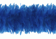 Large Blue Turkey Ruff Feather Boa - OUT OF STOCK