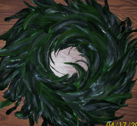 Hunter Green Coque Wreath - OUT OF STOCK