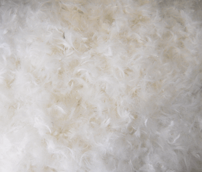 10/90 Goose Down Pillow Feather Mix - 1/4 lb White