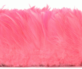 Strung Hot Pink Rooster Neck Hackle Feathers  - 1/4 lb