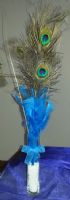 Peacock Feather Centerpieces by Iaong
