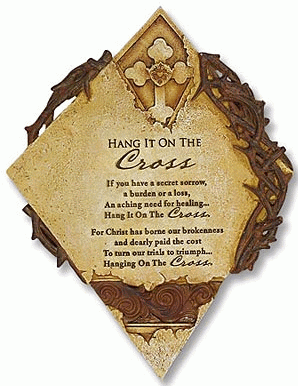 Hang it on the Cross Diamond Plaque - ONLY 1 LEFT