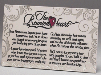 The Reunion Heart Plaque - ONLY 1 LEFT