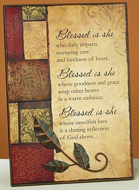 Blessed is She Plaque - ONLY 1 LEFT