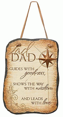 Dads Nautical Slate Plaque