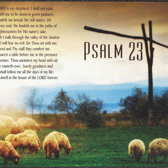 Psalms 23 Wall Plaque