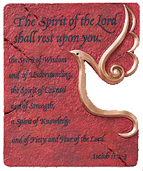 Red Spirit of the Lord Plaque