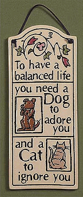 Balanced Life Cat & Dog Plaque