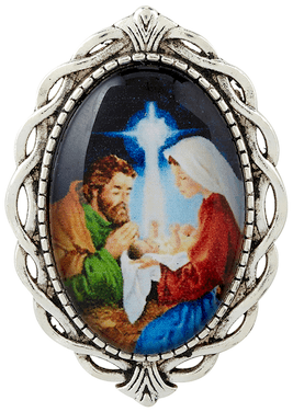 Birth of Jesus Christmas Lapel Pin - ONLY 2 LEFT