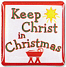 Keep Christ in Christmas Lapel Pin - OUT OF STOCK