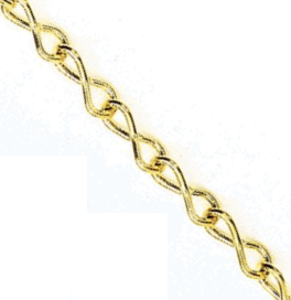 Gold Single Jack Chain - 16 Gauge - By the Foot