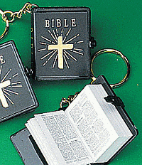 Tiny Novelty Bible Keychain