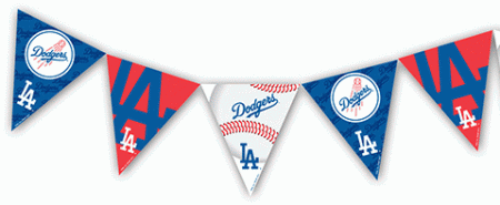 LA Dodgers MLB Pennant Banner