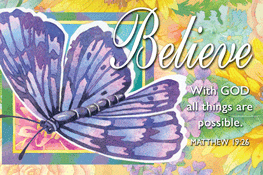 Believe Butterfly Pocket Card