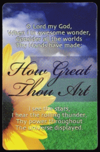 How Great Thou Art Pocket Card