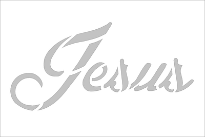 Name of Jesus Cut-Out Mini Card - White