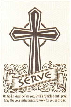 Serve God Prayer Pocket Card