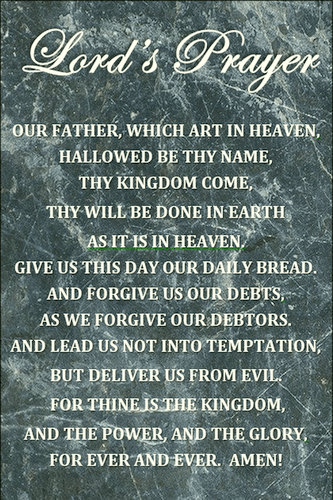 The Lords Prayer Wallet Card
