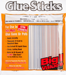 Clear Mini Glue Sticks - Hot Temp