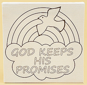 God Keeps His Promises Craft Canvas