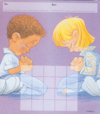 Children Praying Mini Chart