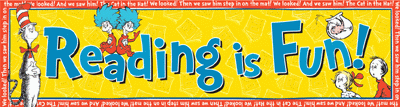Dr Seuss Reading is Fun Banner - ONLY 1 LEFT