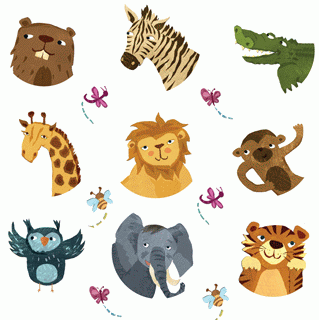Jungle Safari Stickers