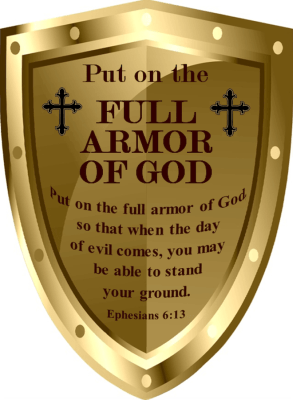 Put on the Full Armor of God Sticker