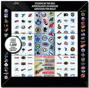 NHL Hockey League Stickers Rolls - Gift Boxed Set