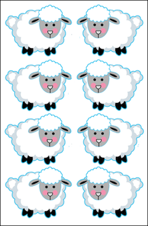 Adorable Lamb Stickers