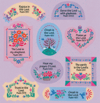 Popular Bible Psalms Signs Stickers