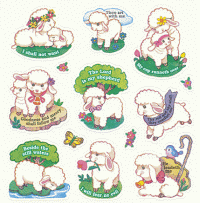 The Lord Is My Shepherd Stickers