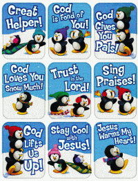 Penquins Winterland Stickers - OUT OF STOCK