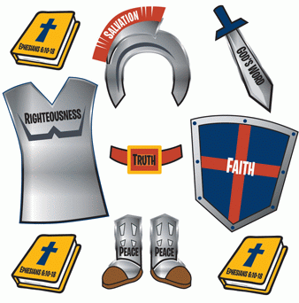 Armor of God Stickers - Metallic