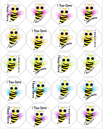 I Bee-lieve Christian Stickers
