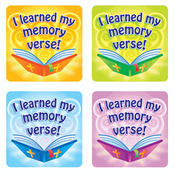 I Learned My Memory Verse Bible Stickers