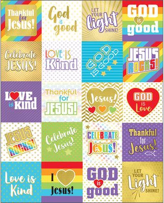 Words of Praise Christian Stickers