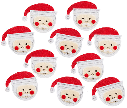 Santa Craft Felt Stickers - ONLY 1 LEFT