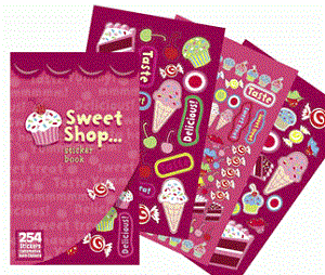 Sweet Shop Candy Sticker Book