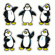 Glitter Penguin Stickers - OUT OF STOCK