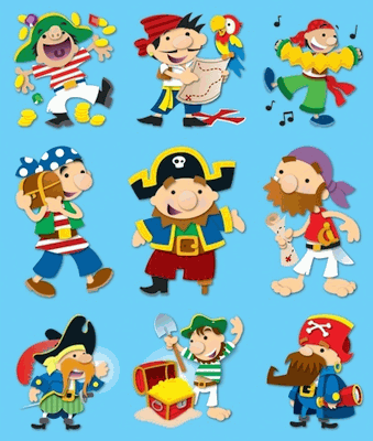 Pirate Kids Stickers